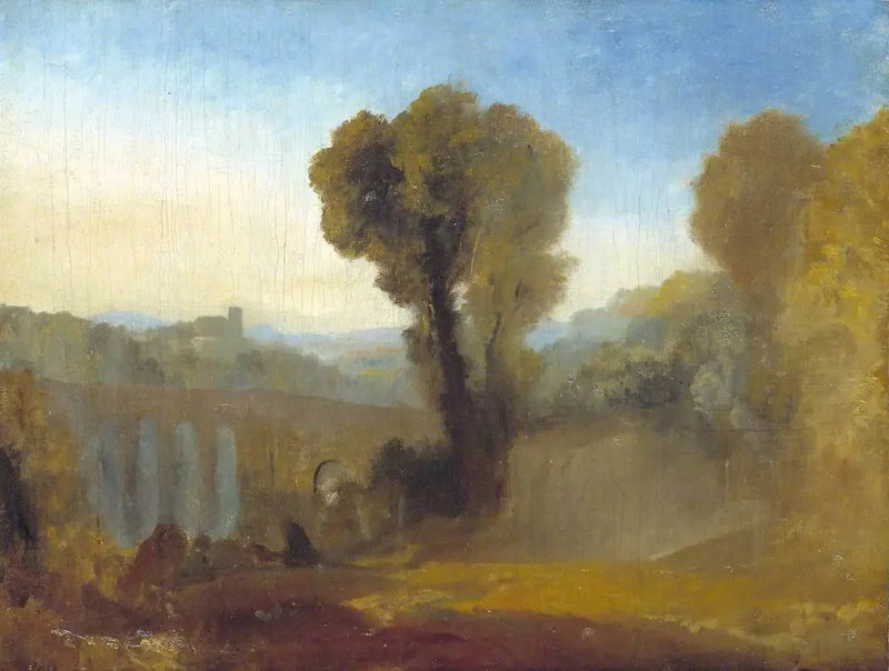 Composizione Claudiana, probabilmente Arcueil all'Alba (precedentemente intitolata ‘Ariccia (?): Tramonto’) - J. M. W. Turner