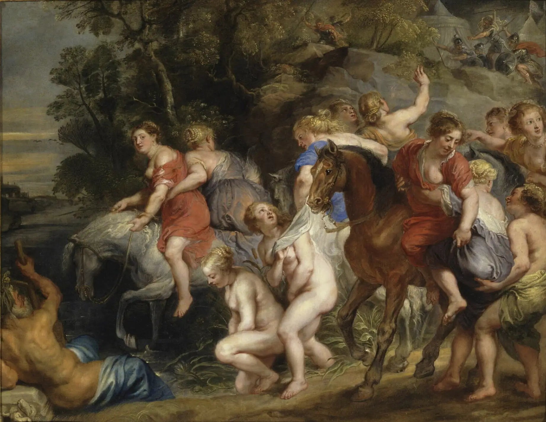 Clélie passant le Tibre - Peter Paul Rubens image 1 reproduction de peinture à l’huile