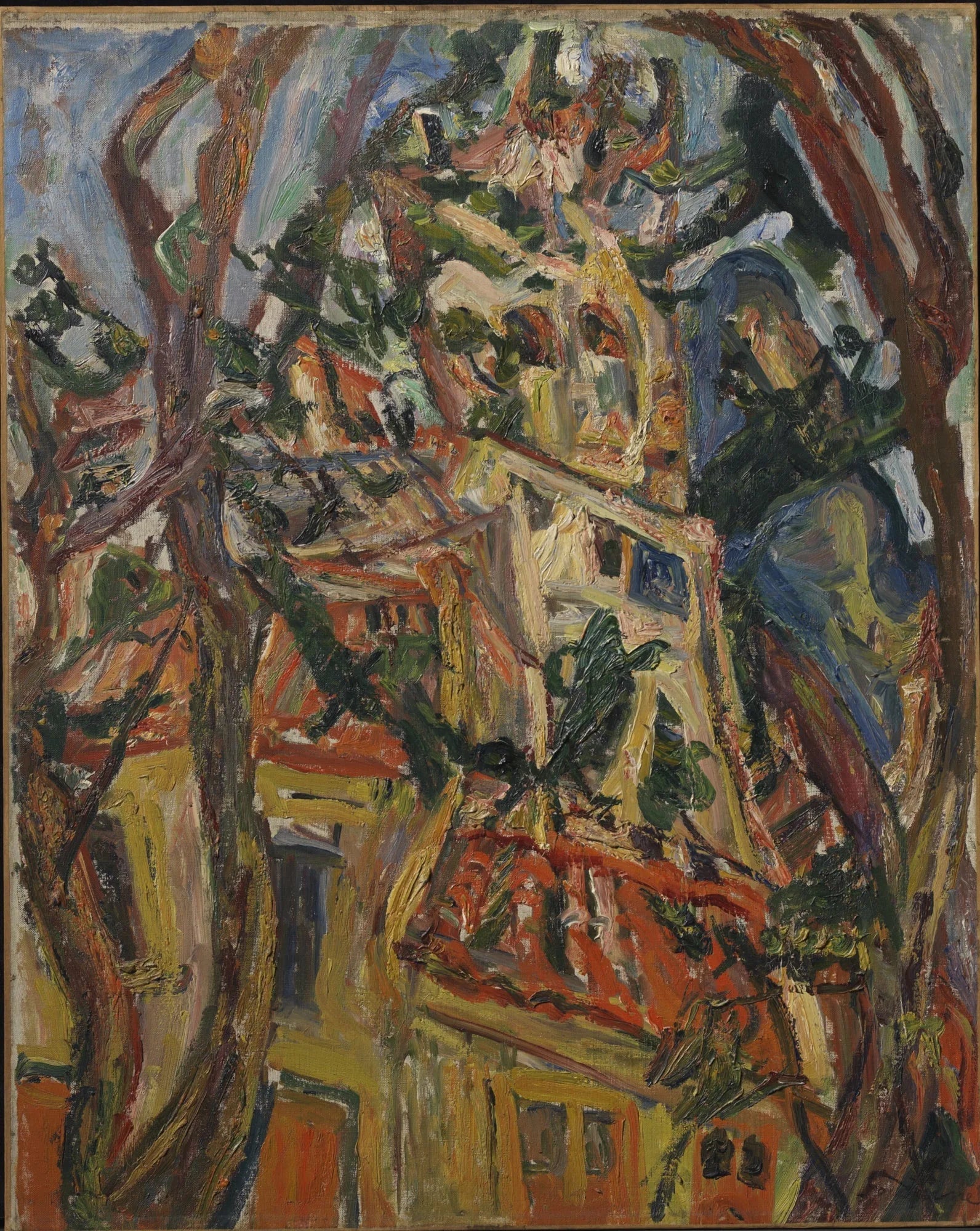 Clocher Saint-Pierre à Céret - Chaïm Soutine image 1 copie peinte à la main à l’huile
