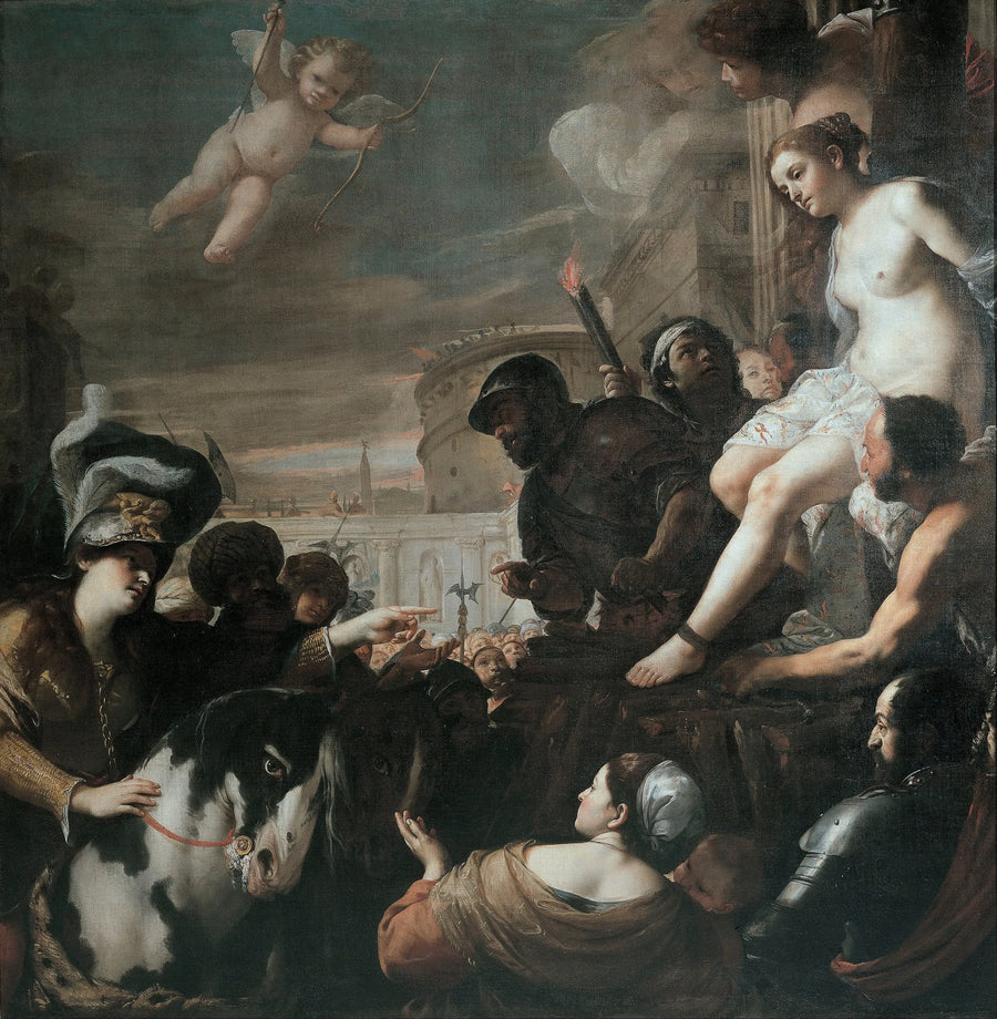 Clorinda salva Olindo e Sophronia - Mattia Preti