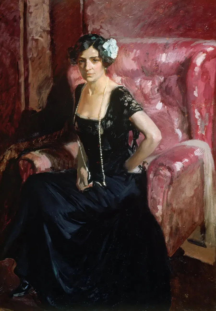Clotilde in abito da sera - Joaquín Sorolla