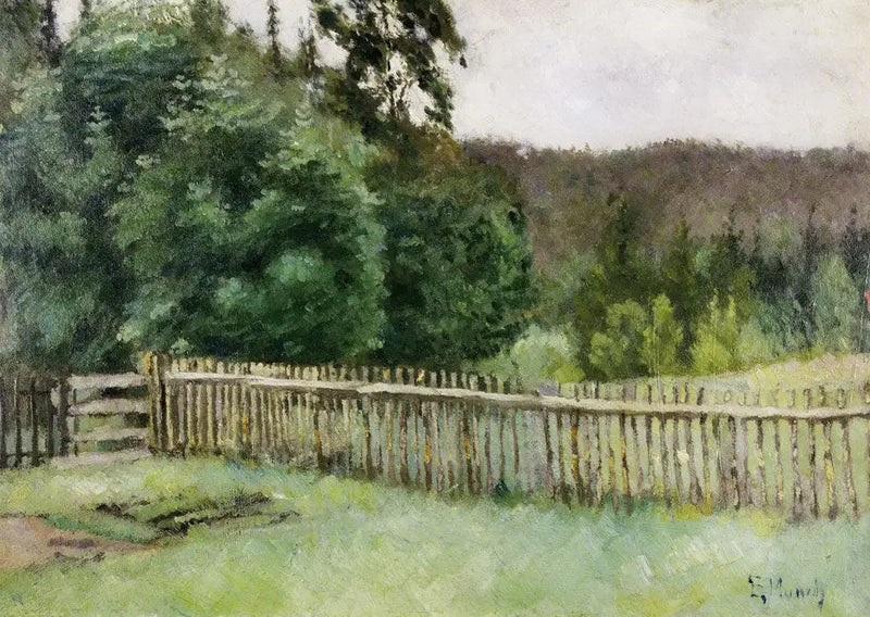 Recinto nella foresta - Edvard Munch