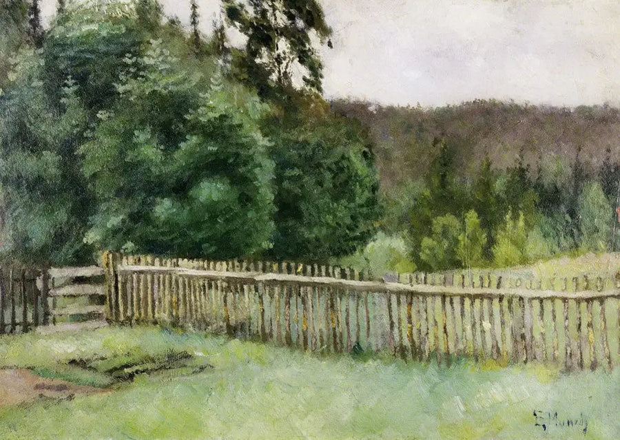 Recinto nella foresta - Edvard Munch