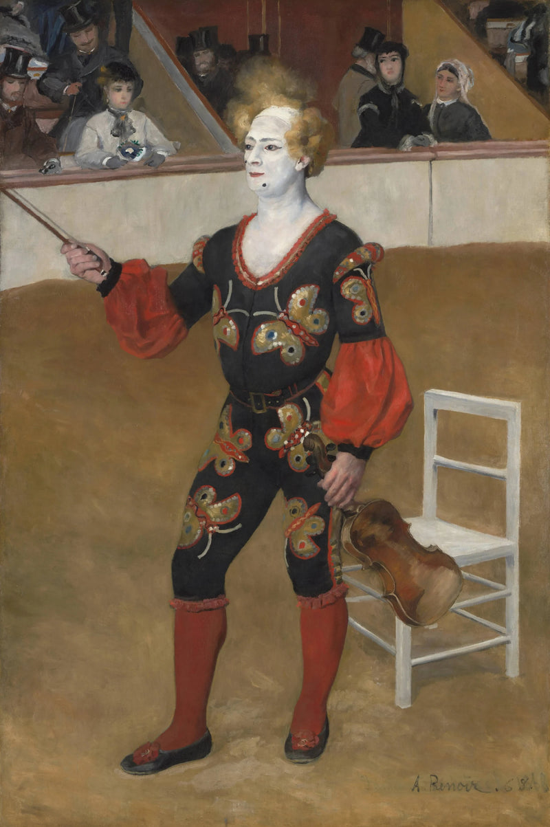 Clown al circo - Pierre-Auguste Renoir