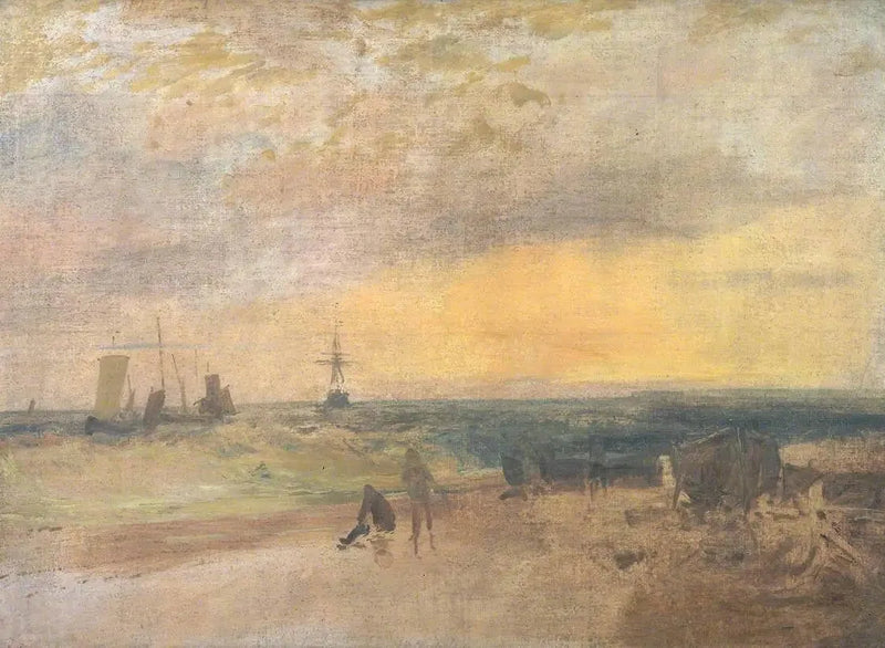 Scena costiera con pescatori e barche - J. M. W. Turner