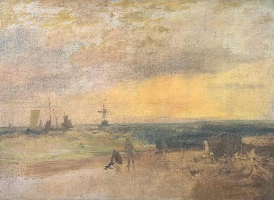 Scena costiera con pescatori e barche - J. M. W. Turner
