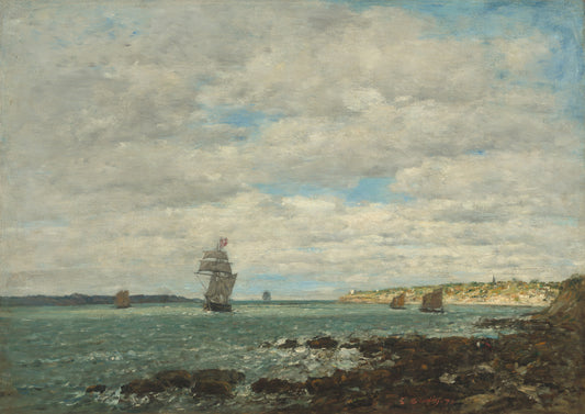 🌊 Coste della Bretagna – Eugène Boudin (1874)