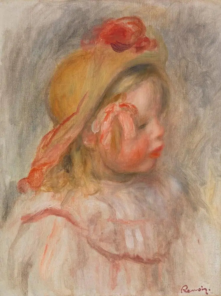 Coco con cappello di paglia - Pierre-Auguste Renoir