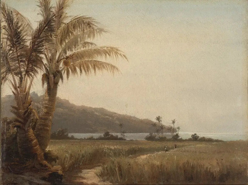 Palme sulla spiaggia - Camille Pissarro