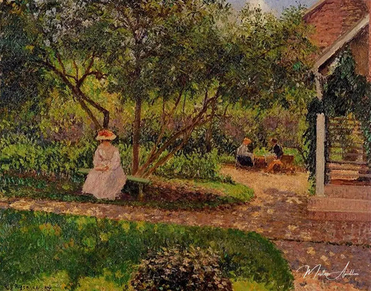 Coin de jardin à Eragny - Camille Pissarro - Reproductions de tableaux et peintures haut de gamme