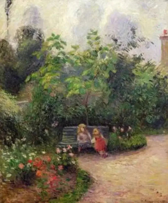 Angolo di giardino all'Hermitage. Pontoise - Camille Pissarro