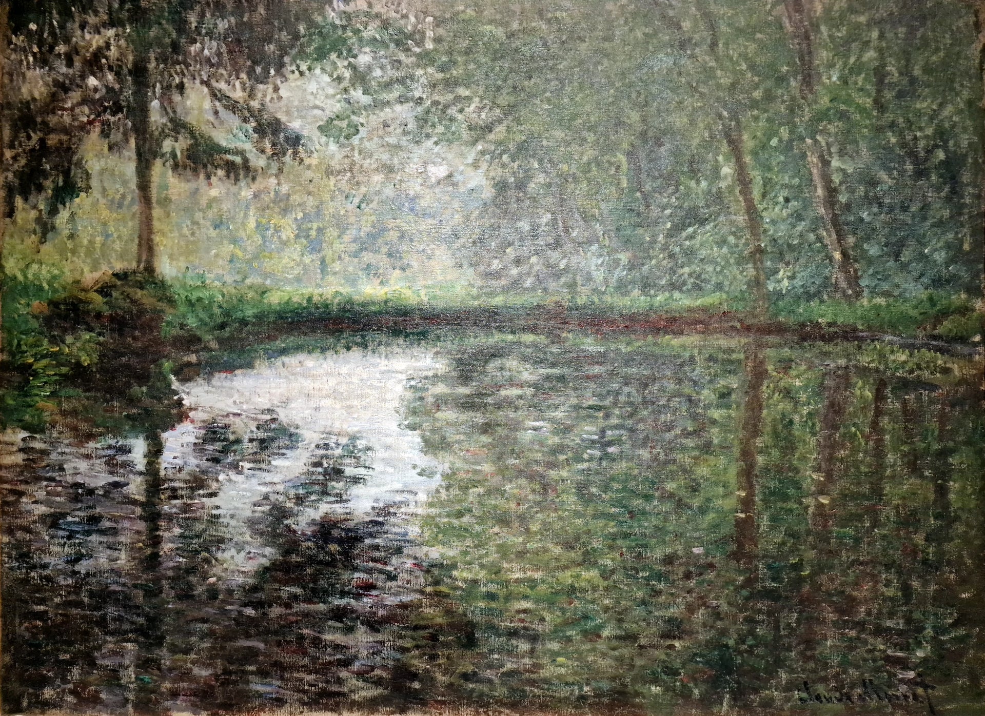 Coin de l’étang à Montgeron W419 par Claude Monet, 1876, Tel Aviv Museum of Art