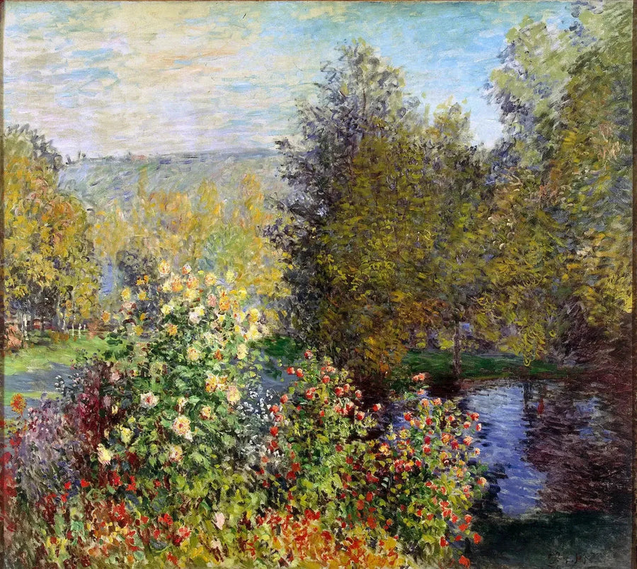 Angolo giardino a Montgeron W418 - Claude Monet