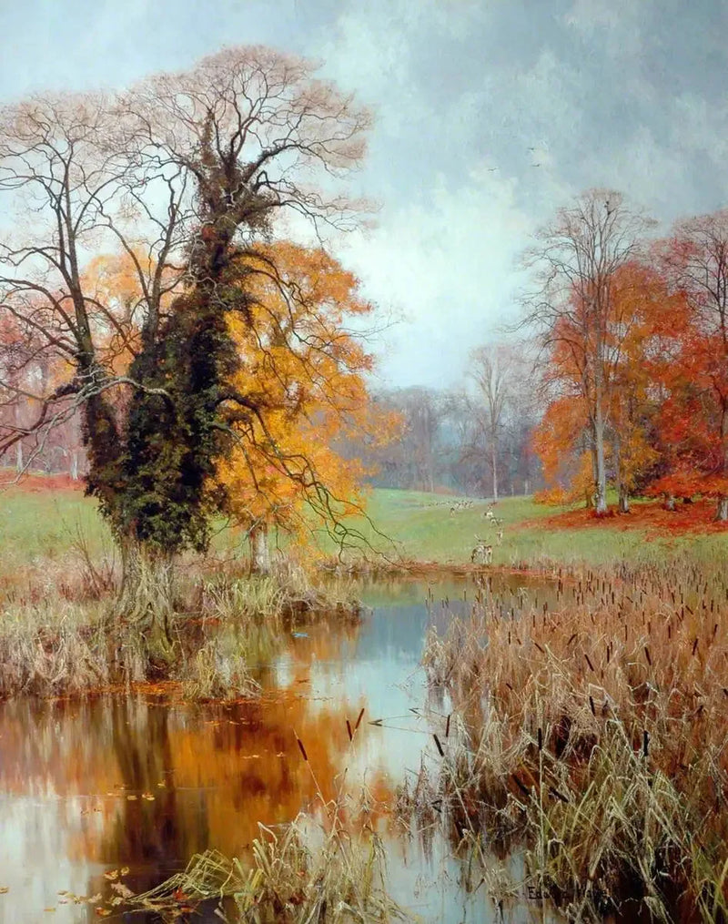 Colorazione autunnale (« Quando foglie gialle, o nessuna, o poche, pendono su questi rami ») - Edward Wilkins Waite