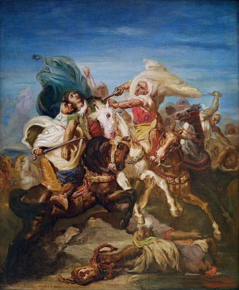 Combattimento di cavalieri arabi - Théodore Chassériau