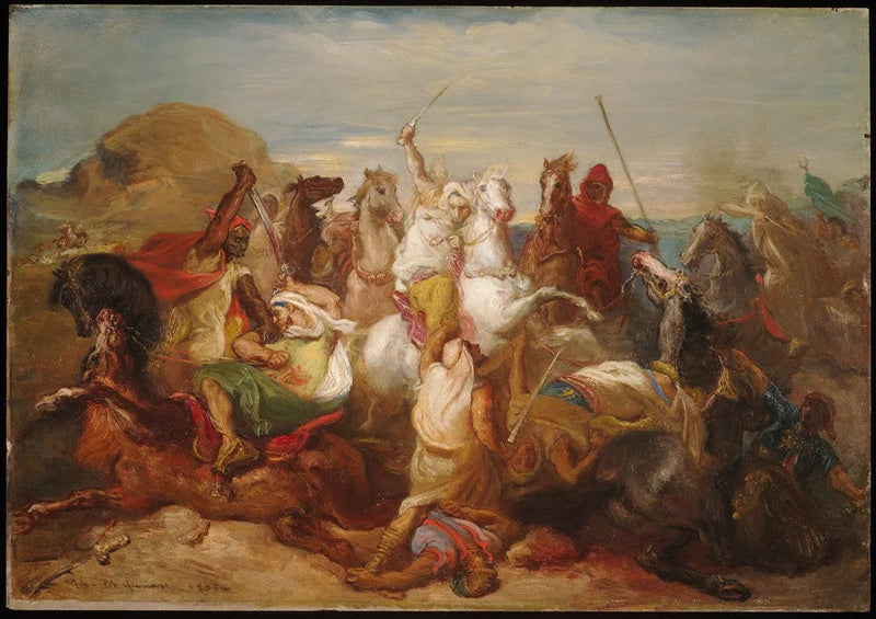 Combattimento di cavalieri arabi - Théodore Chassériau