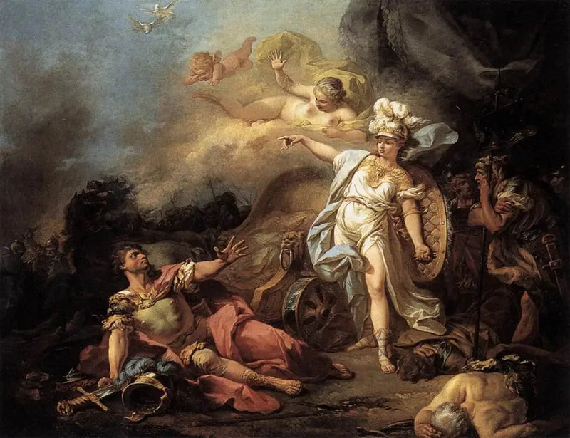 Combattimento di Marte contro Minerva - Jacques-Louis David