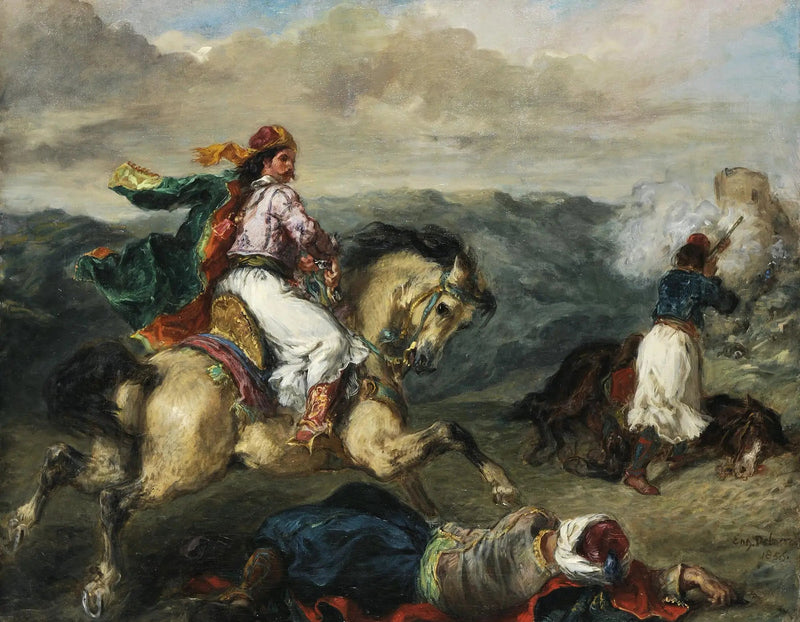 Combattimento tra Greci e Turchi - Eugène Delacroix
