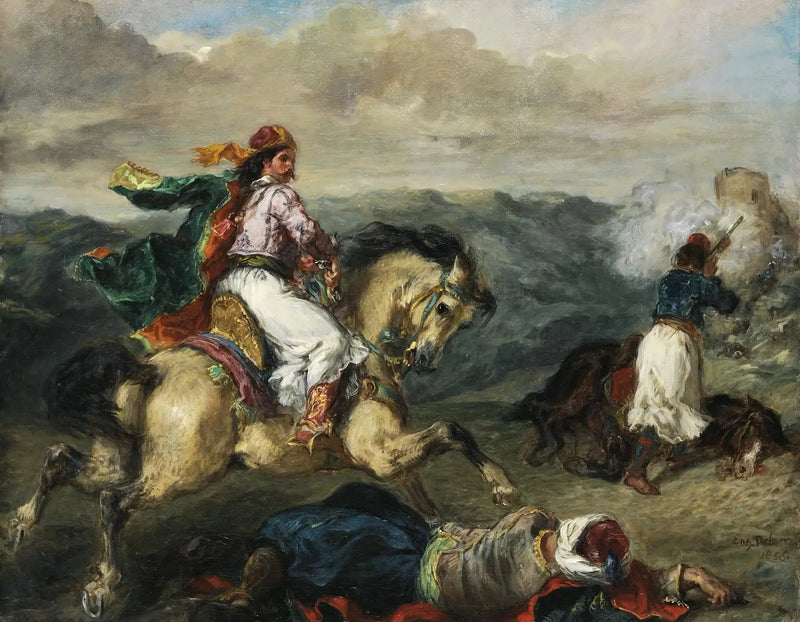 Combattimento tra Greci e Turchi - Eugène Delacroix