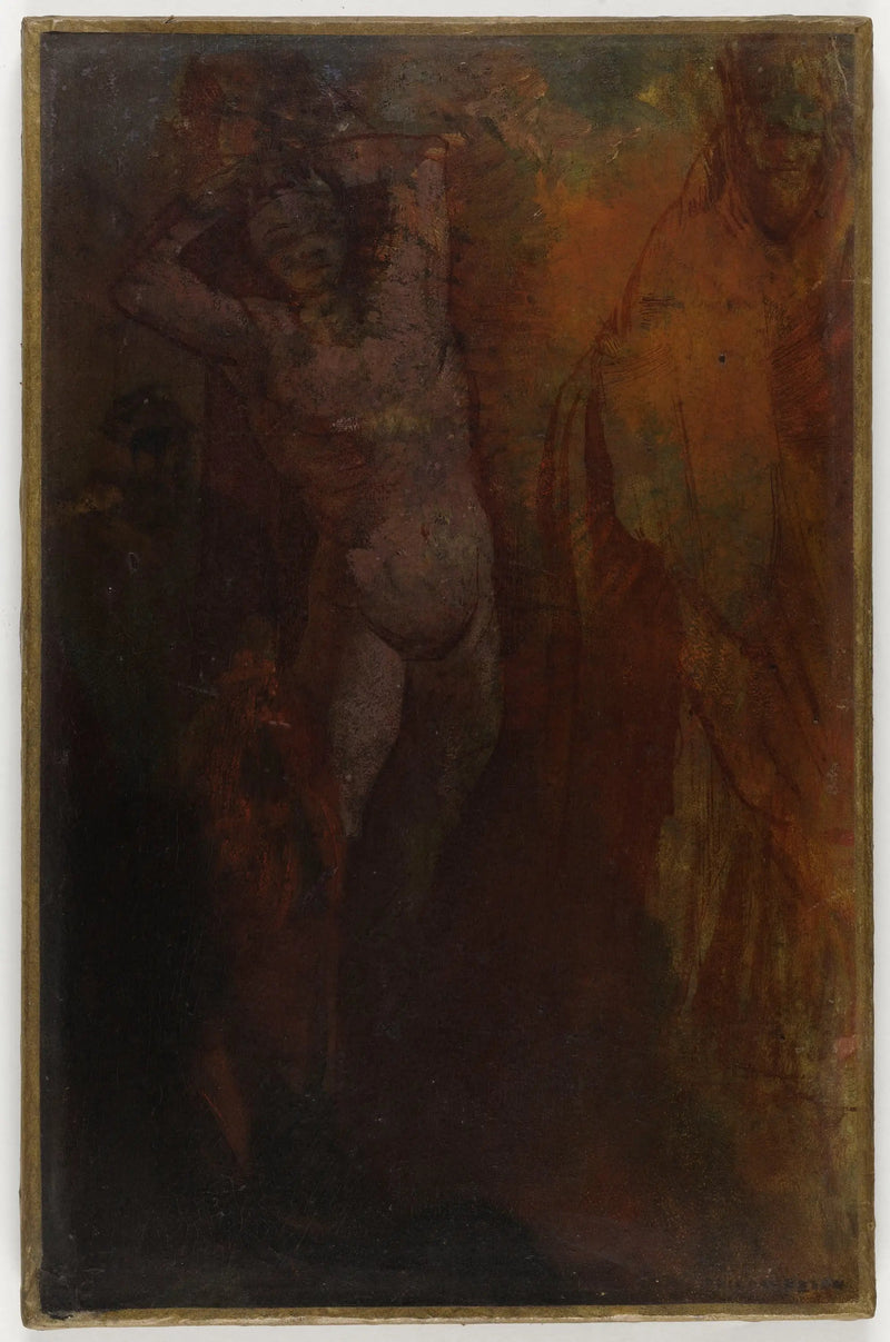 Composition a tre personaggi (Flagellazione ?) - Odilon Redon