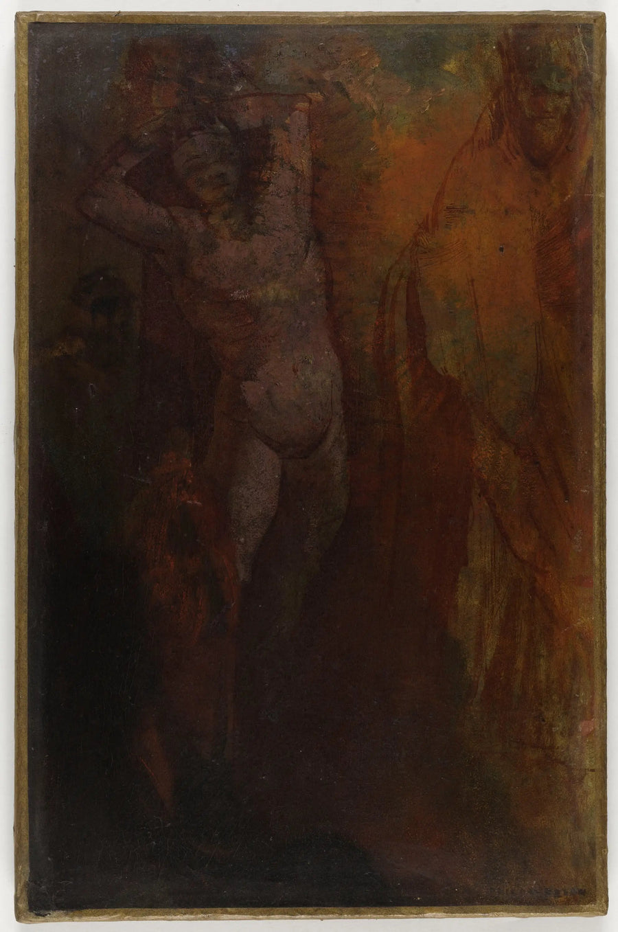 Composition a tre personaggi (Flagellazione ?) - Odilon Redon