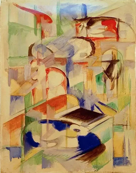 Composizione con animali - Franz Marc