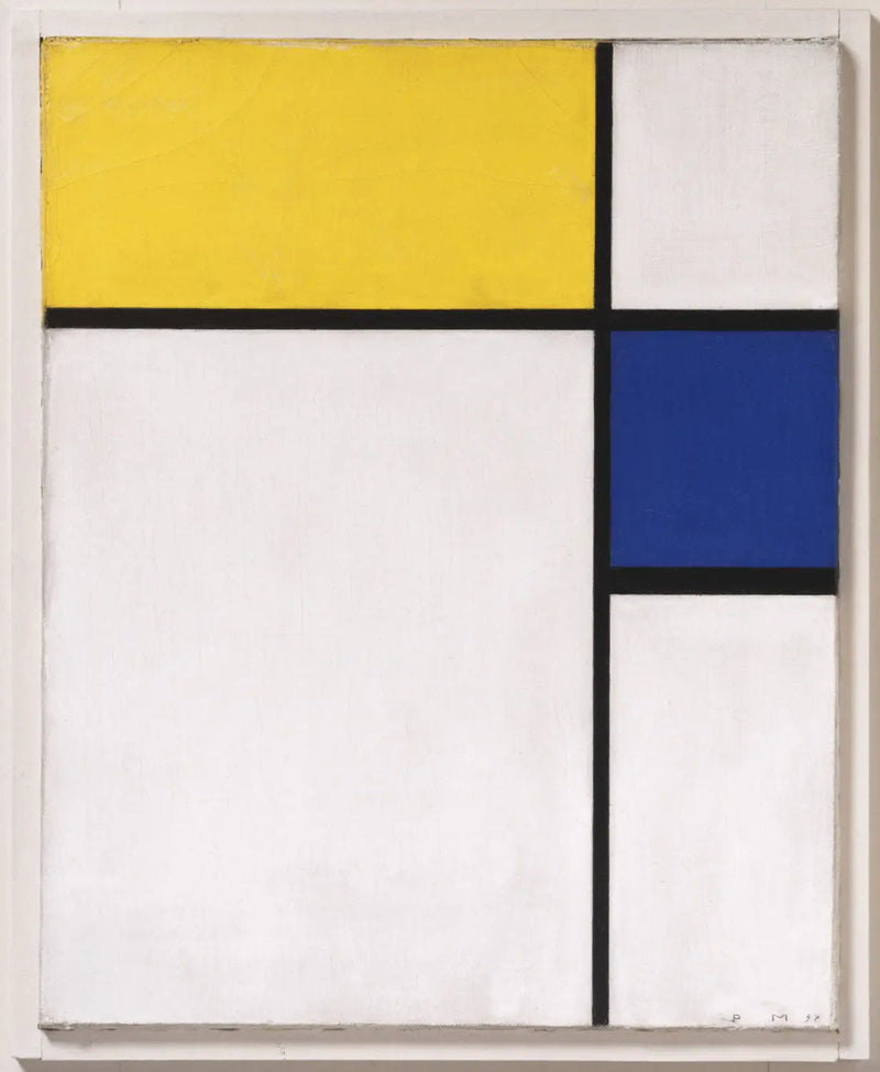 Composizione con blu e giallo - Piet Mondrian