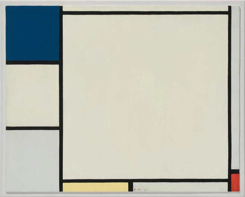 Composizione con blu, giallo e rosso - Piet Mondrian