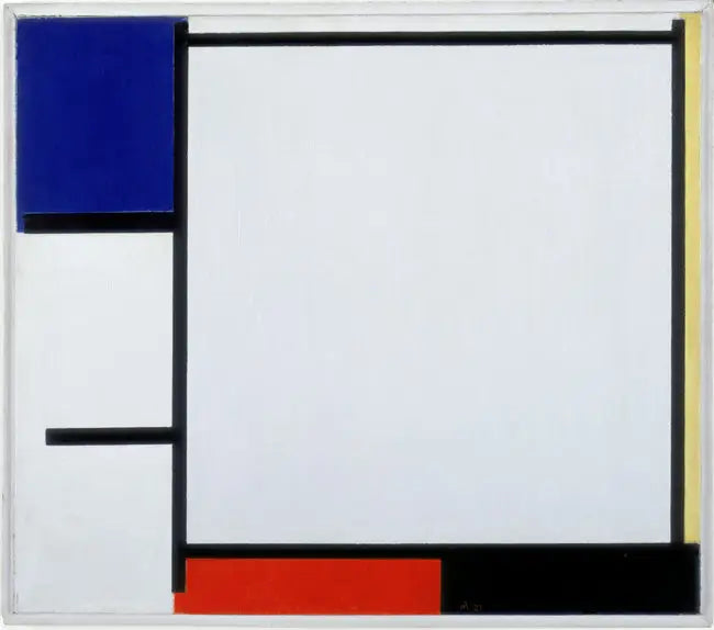 Composizione con blu, giallo, rosso, nero e grigio - Piet Mondrian