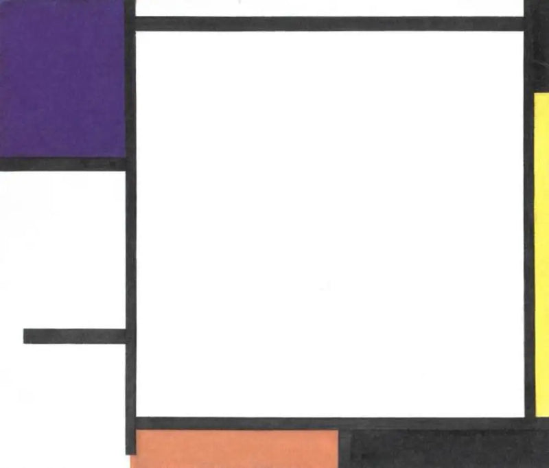 Composizione con blu, nero, giallo e rosso - Piet Mondrian