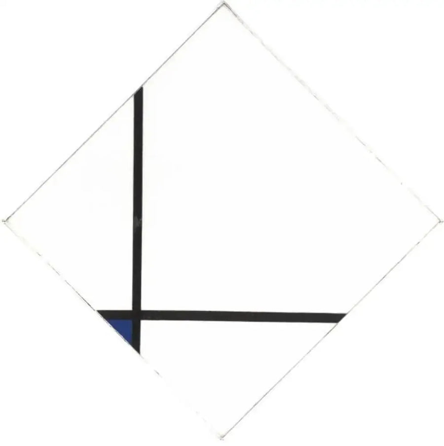 Composizione con blu - Piet Mondrian