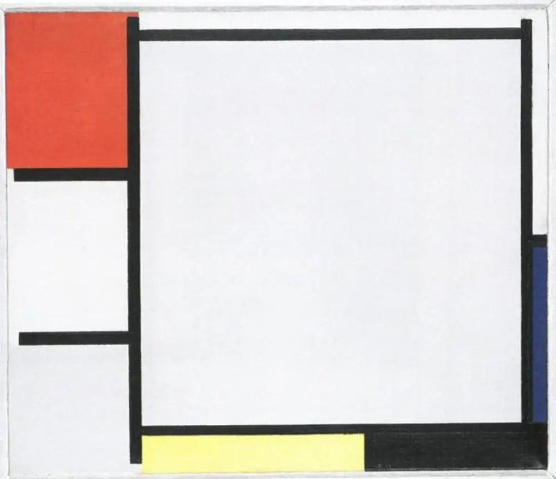 Composizione con rosso, blu, giallo, nero e grigio - Piet Mondrian