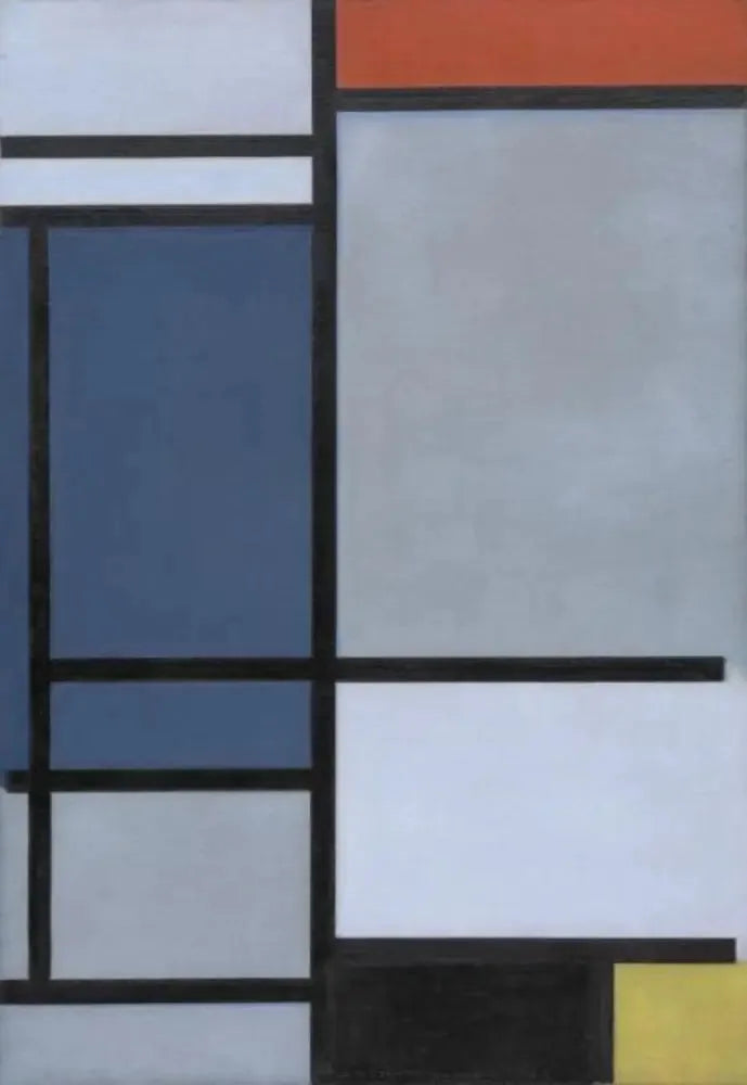 Composizione con rosso, blu, nero, giallo e grigio - Piet Mondrian