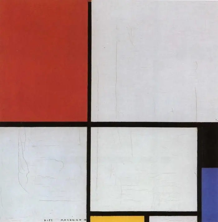 Composizione con rosso, nero, blu e giallo - Piet Mondrian