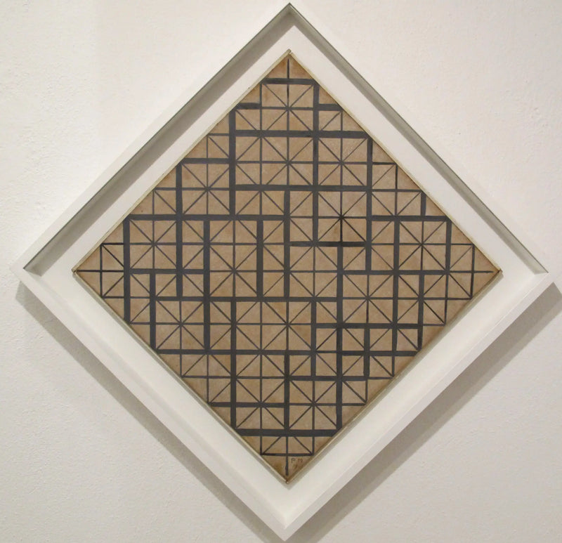 Composizione con griglia 4 (rombo) - Piet Mondrian