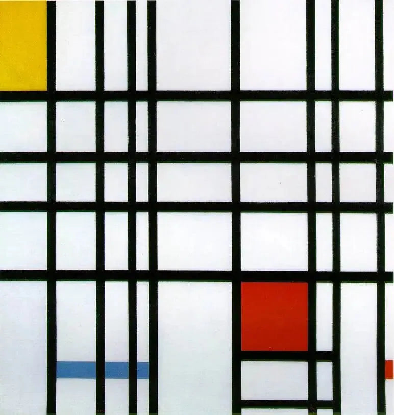 Composizione con giallo, blu e rosso - Piet Mondrian