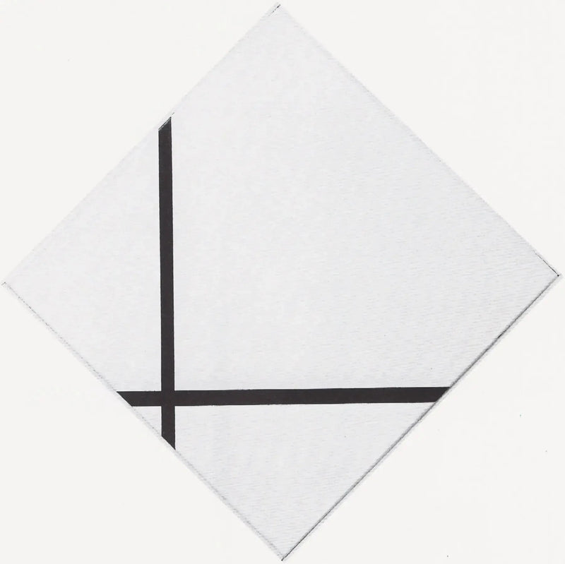 Composizione a rombo con due linee - Piet Mondrian