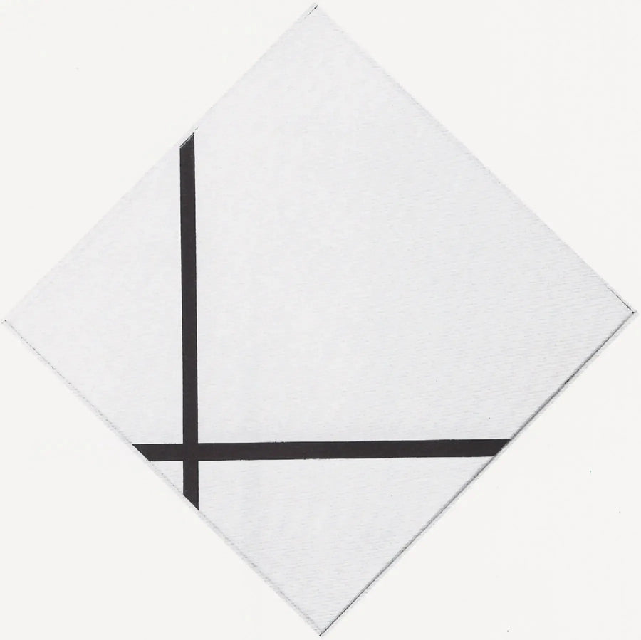 Composizione a rombo con due linee - Piet Mondrian