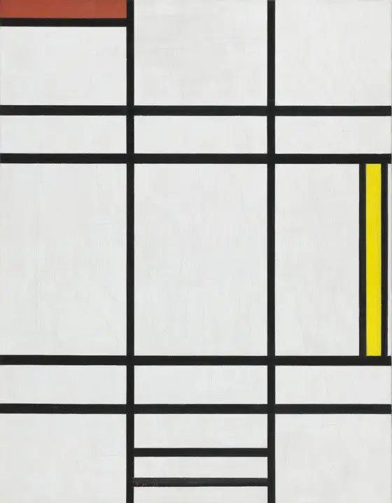 Composizione in bianco, rosso e giallo - Piet Mondrian