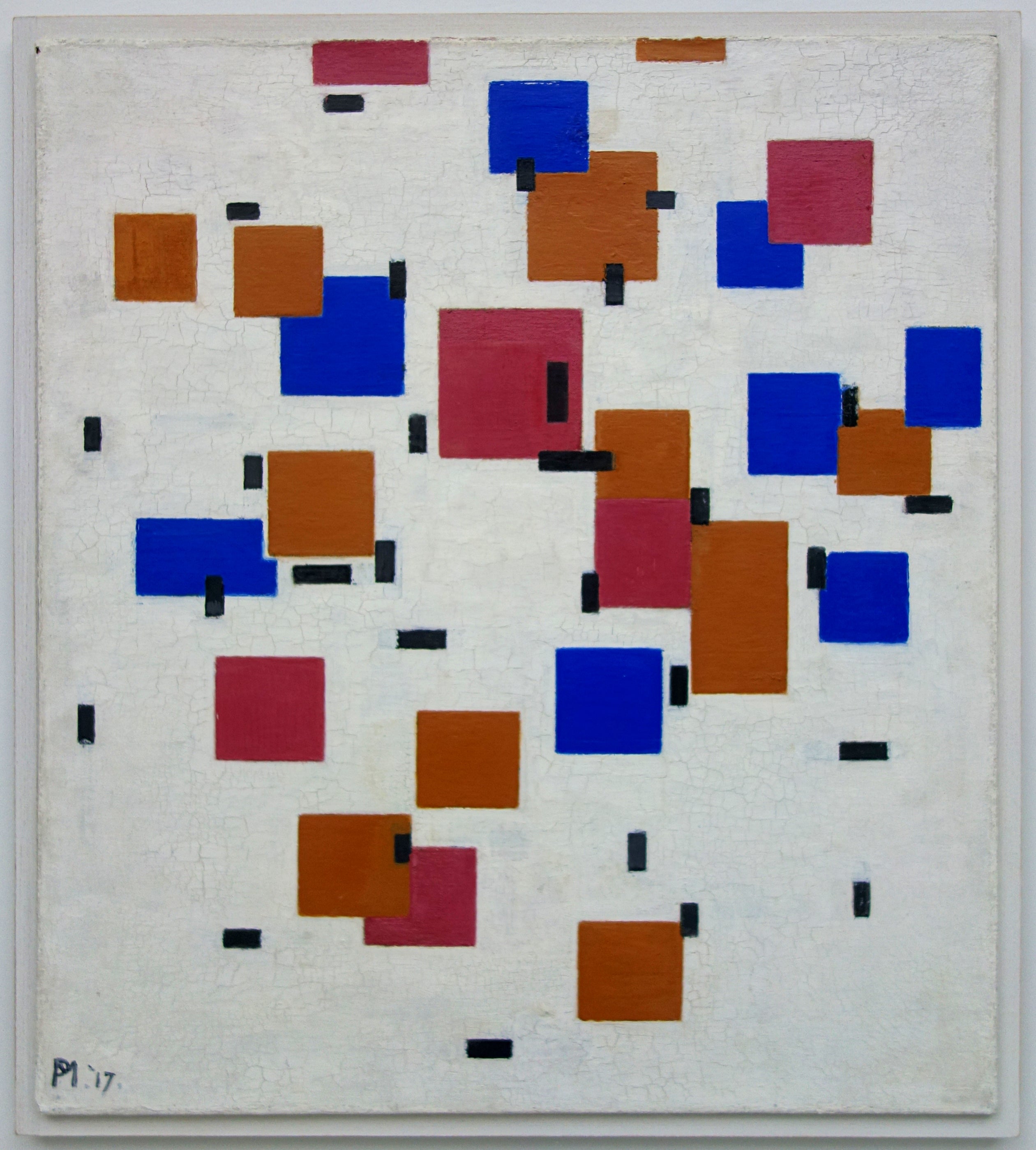 Reproduction du tableau « Composition en couleur A - Piet Mondrian » par Alpha Reproduction en peinture à l’huile