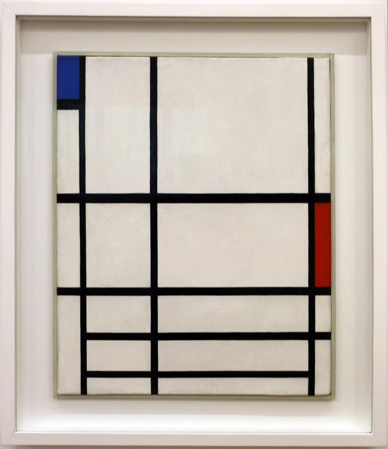 Composizione in rosso, blu e bianco II - Piet Mondrian