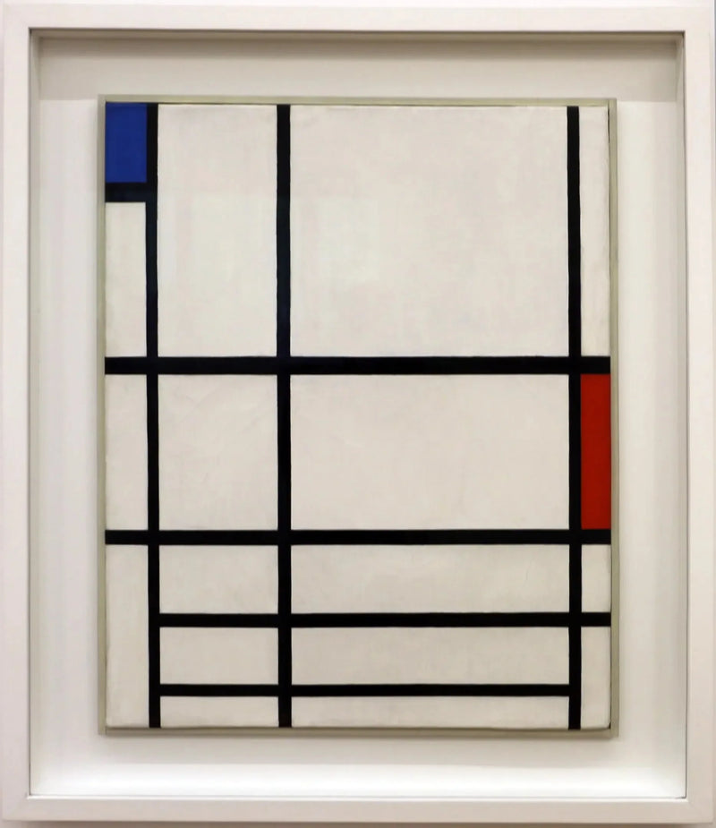 Composizione in rosso, blu e bianco II - Piet Mondrian