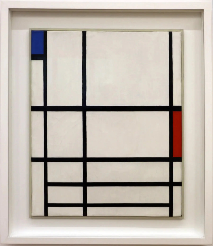 Composizione in rosso, blu e bianco II - Piet Mondrian