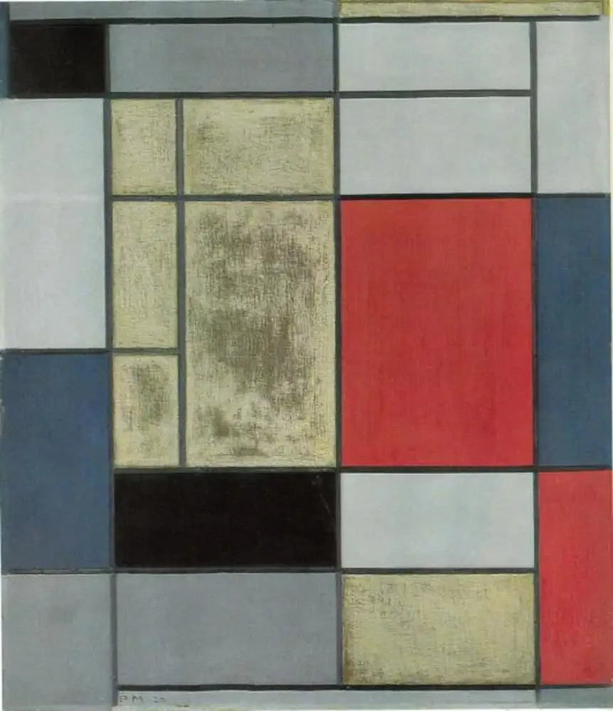 Composition I - Piet Mondrian image 1 copie de tableau peinte à la main