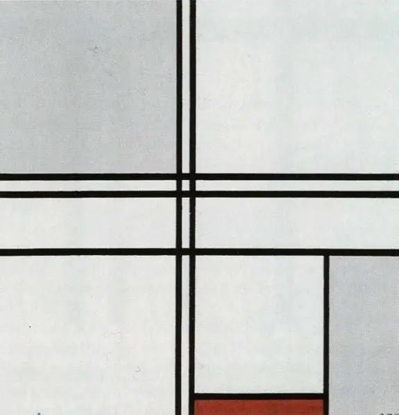Composizione (n° 1) Grigio-Rosso - Piet Mondrian