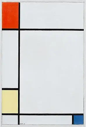 Composizione n° III con rosso, giallo e blu - Piet Mondrian