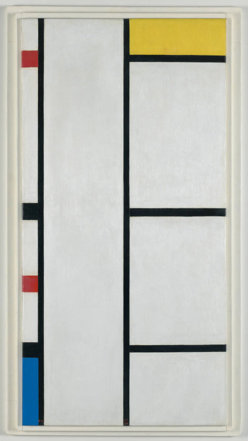 Composizione (n° III) bianco-giallo / Composizione con rosso, giallo e blu - Piet Mondrian