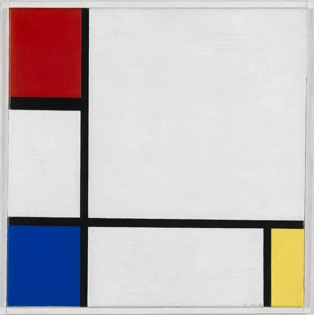 Composizione n° IV, con rosso, blu e giallo - Piet Mondrian