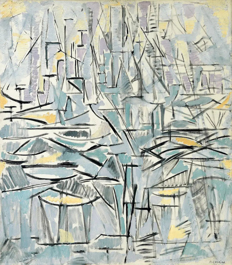 Composizione n° XVI, Composizione 1 (Alberi) - Piet Mondrian