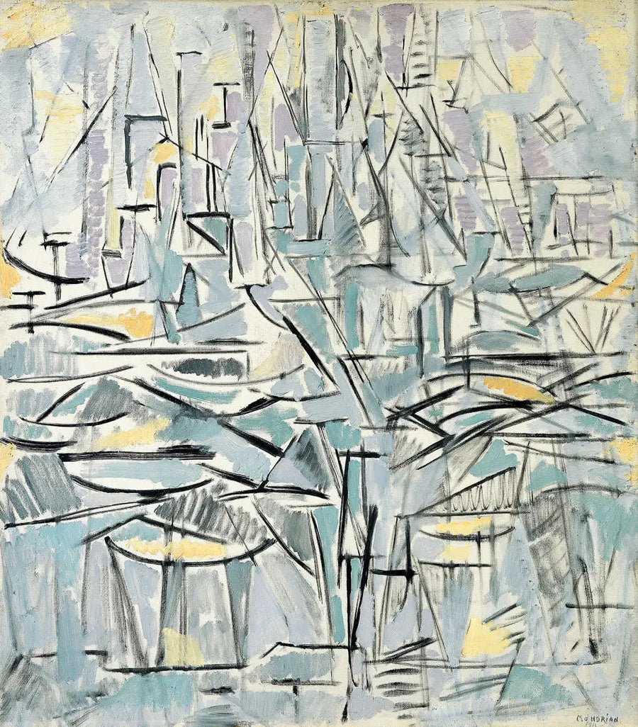 Composizione n° XVI, Composizione 1 (Alberi) - Piet Mondrian
